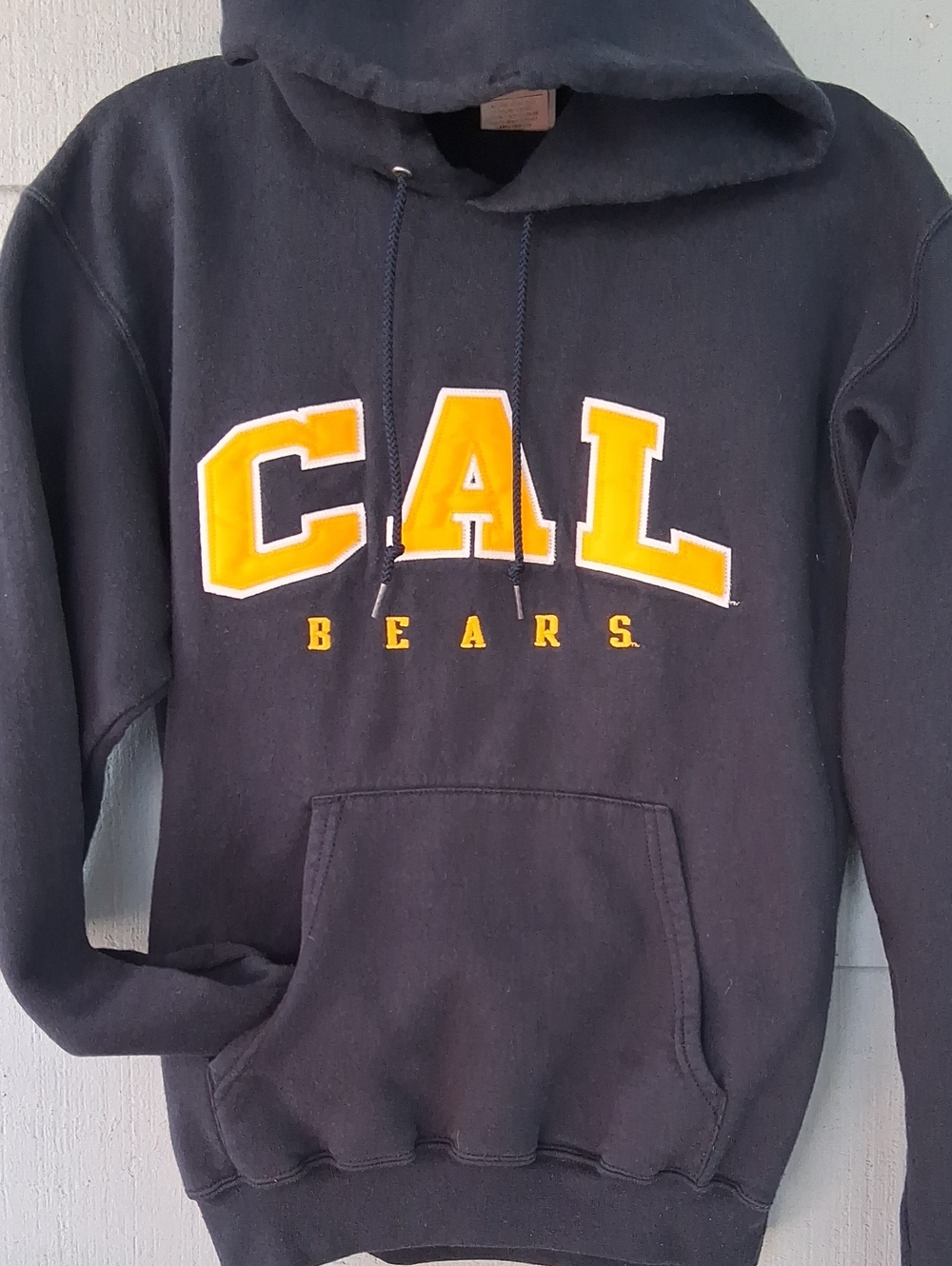 Champion Navy Hoodie with Gold CAL Bears Appliqué